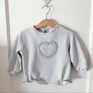 Zara Baby Girl Heart Sweater 18-24M